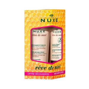 NUXE - rêve de miel DUO (crème mains + stick lèvres hydratant)